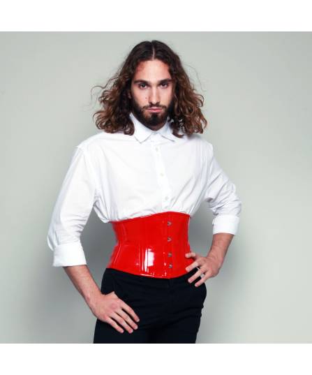 SERRE TAILLE COURT VINYLE ROUGE
