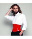 SERRE TAILLE COURT VINYLE ROUGE