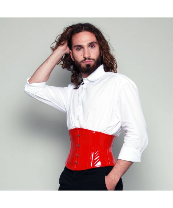 SERRE TAILLE COURT VINYLE ROUGE