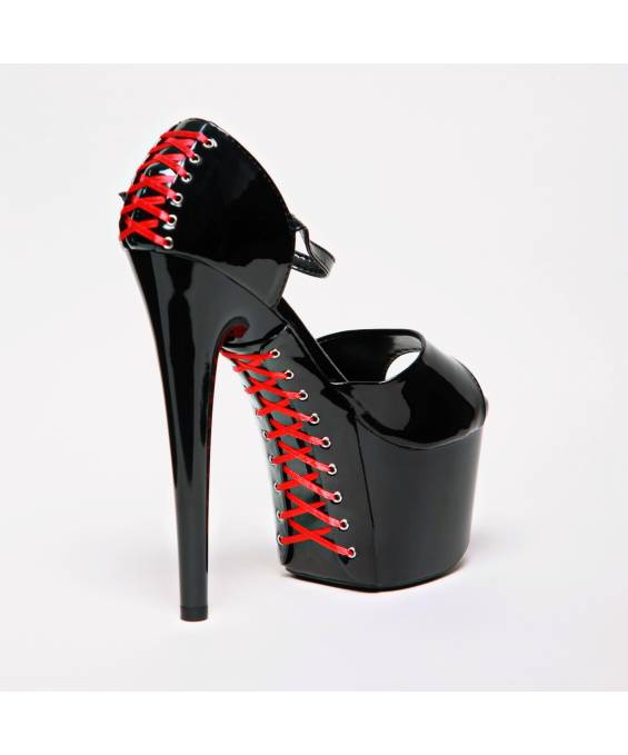 ESCARPINS OUVERTS PLATEFORME CORSET