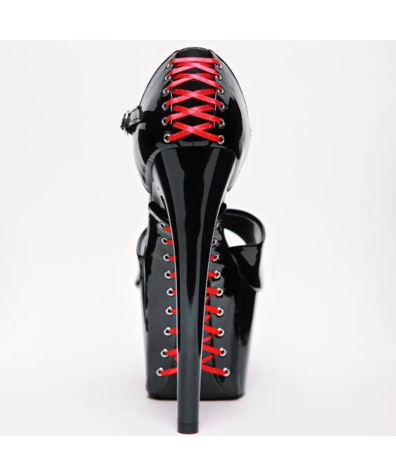 ESCARPINS OUVERTS PLATEFORME CORSET