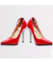 ESCARPIN VINYLE ROUGE