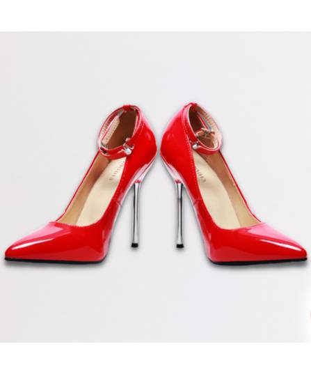 ESCARPIN VINYLE ROUGE
