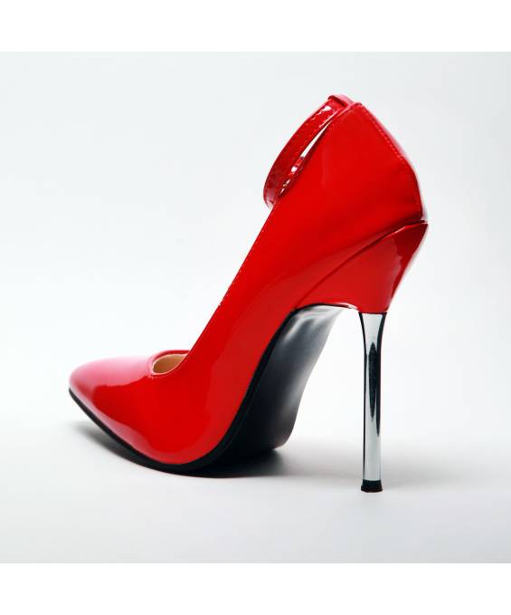 ESCARPIN VINYLE ROUGE