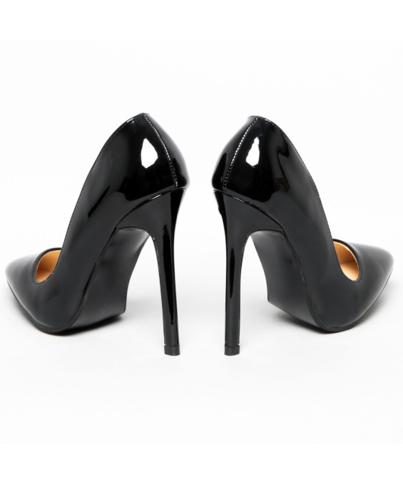 ESCARPINS VINYLE NOIR OU ROUGE
