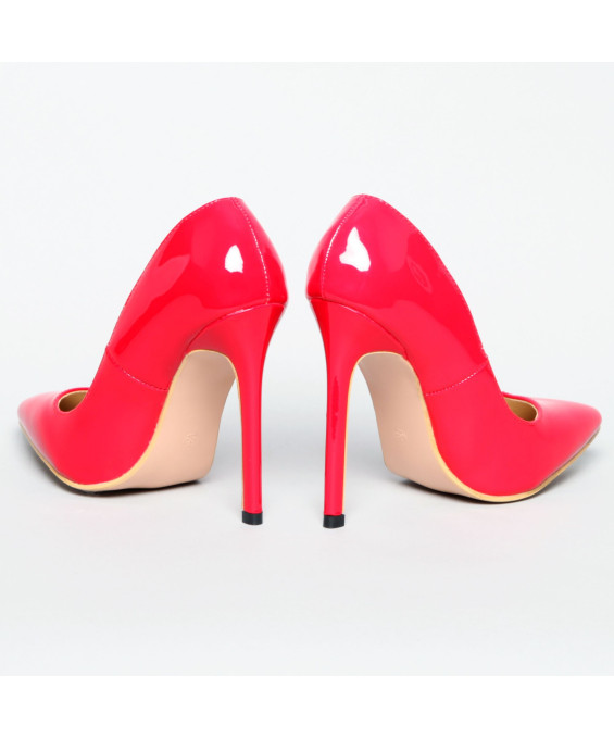 Escarpins vinyle rouge