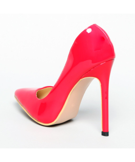 Escarpins vinyle rouge