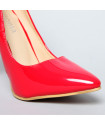 Escarpins vinyle rouge