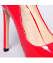 Escarpins vinyle rouge
