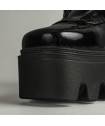 DRAKO-BOTTINES VINYLE BOUCLES MÉTAL