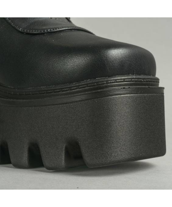 DRAKO-BOTTINES SIMILI BOUCLES MÉTAL
