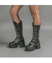 DRAKO-BOTTINES SIMILI BOUCLES MÉTAL