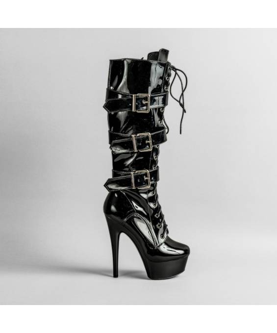 HOLY-BOTTINES VINYLE BOUCLES