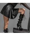 HOLY-BOTTINES VINYLE BOUCLES