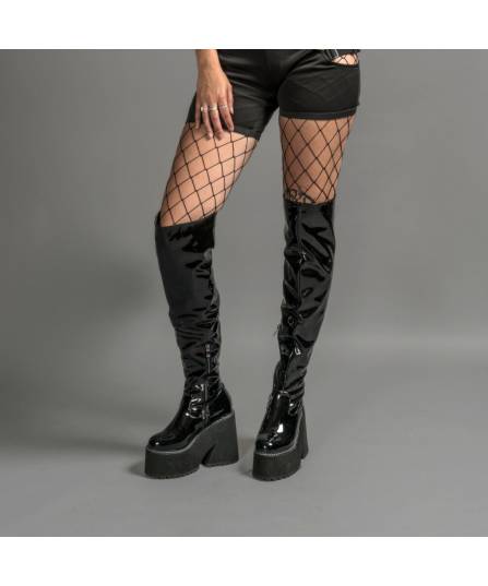 ANIA-BOTTINES VINYLE ZIP T.36