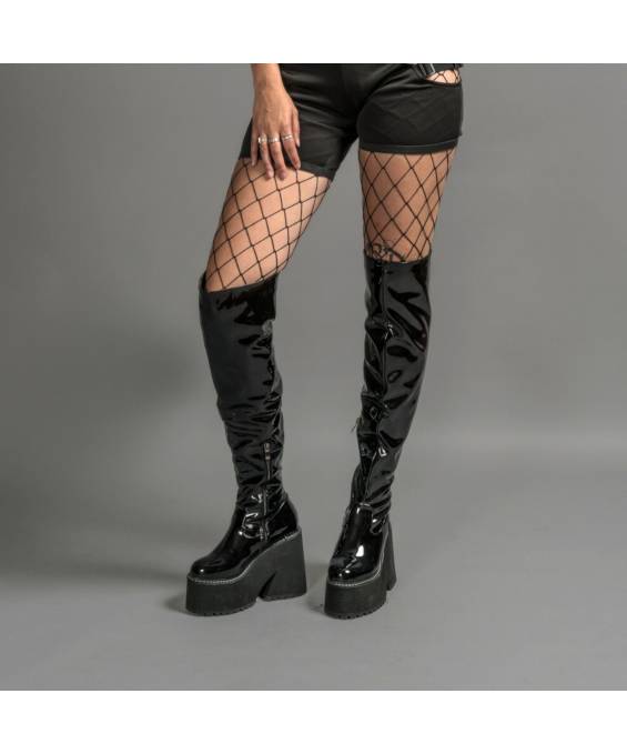 ANIA-BOTTINES VINYLE ZIP T.36