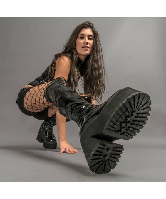 ANIA-BOTTINES VINYLE ZIP T.36
