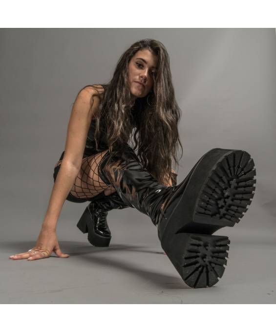 ANIA-BOTTINES VINYLE ZIP T.36