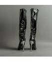 LADY-BOTTINES VINYLES TALON MÉTAL