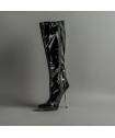 LADY-BOTTINES VINYLES TALON MÉTAL