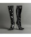 LADY-BOTTINES VINYLES TALON MÉTAL