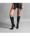 LADY-BOTTINES VINYLES TALON MÉTAL