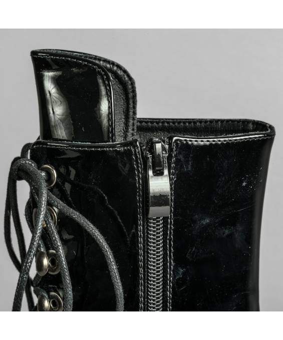 BOTTINES HTE PLATEFORME VINYLE