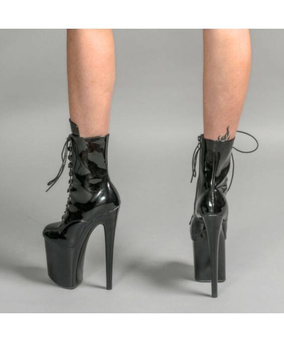 BOTTINES HTE PLATEFORME VINYLE