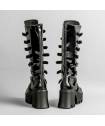 DRAKO-BOTTINES VINYLE BOUCLES MÉTAL