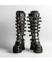 DRAKO-BOTTINES SIMILI BOUCLES MÉTAL
