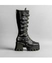DRAKO-BOTTINES SIMILI BOUCLES MÉTAL