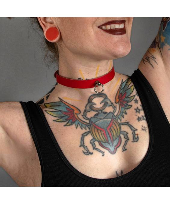 COLLIER CUIR ENORA