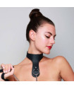 COLLIER CUIR NOIR - HISTOIRE D'EAU
