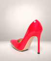 ESCARPINS VINYLE ROUGE