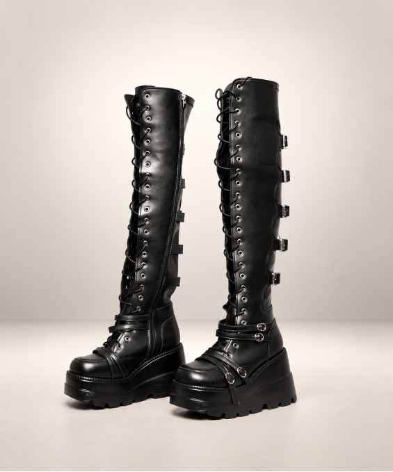 Ophélia Gothic-Stiefel – Demonia-Schuhe